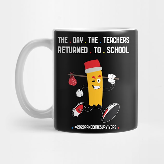 The Day The Teachers Returned To School Crayon Orange Funny Shirt by sufian